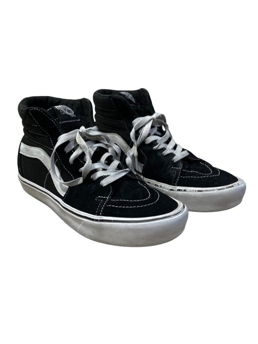 Vans Sneakers Sk8-Hi Black Skater High Top Classic Canvas Suede Men 8 Wm's 9.5